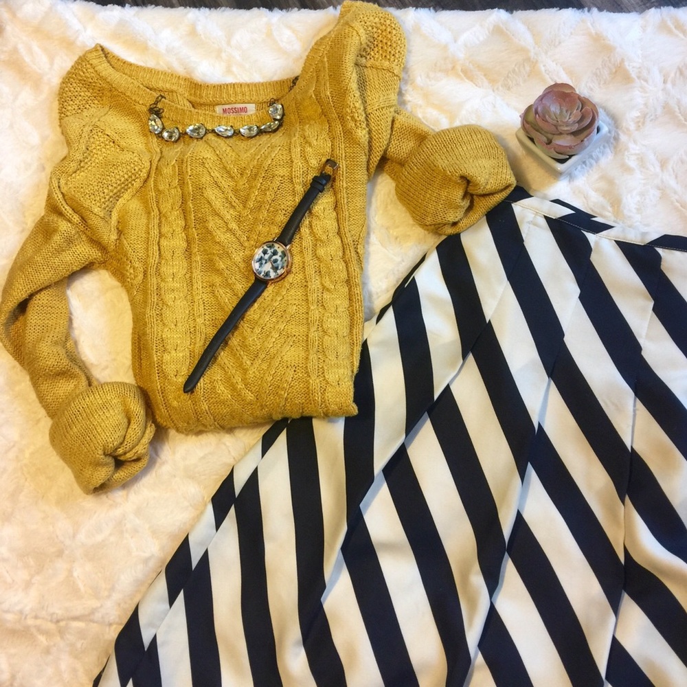 {The limited} Striped a-line skirt